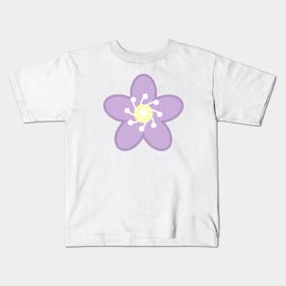 Purple Flower Blossom - White Kids T-Shirt